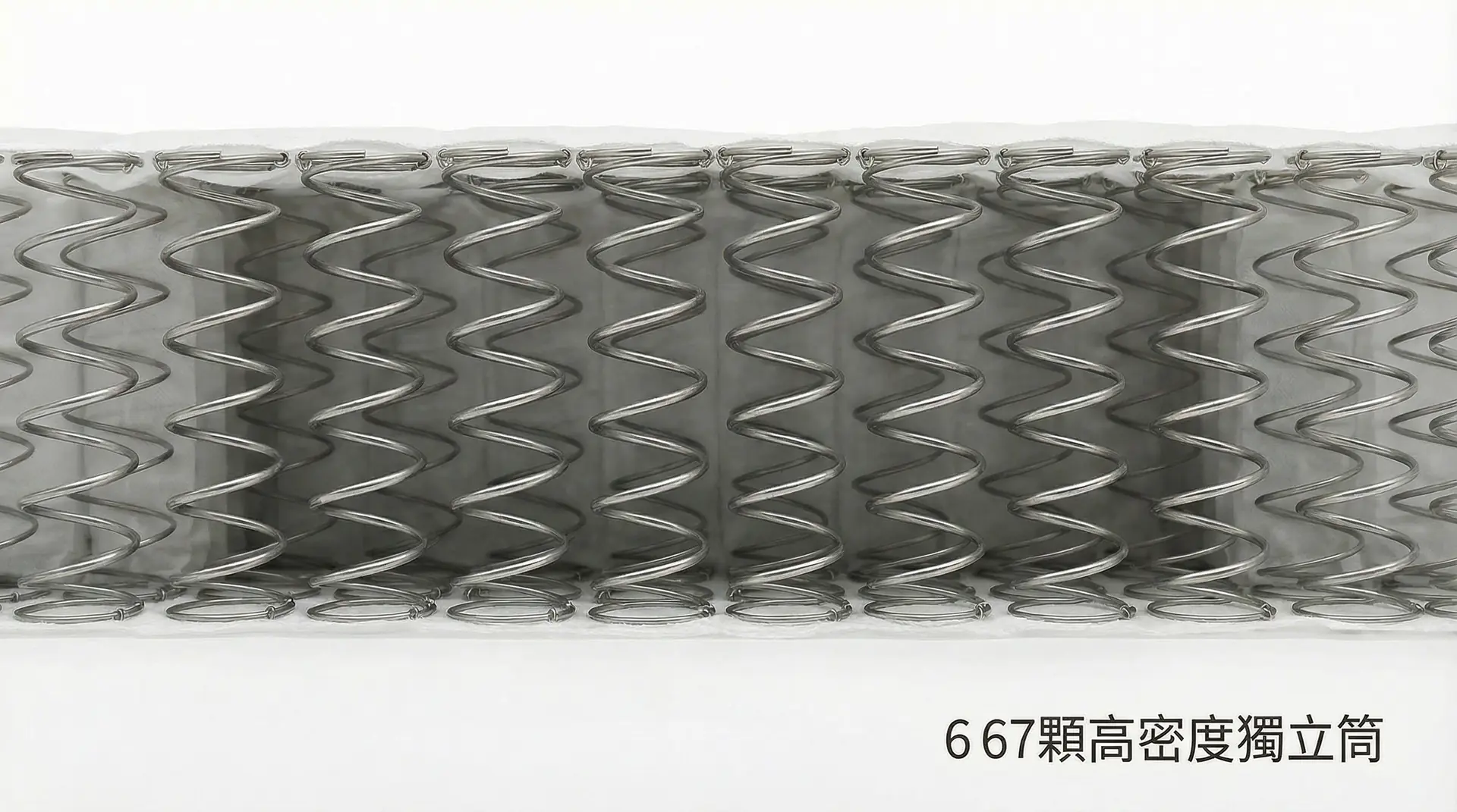 667顆高密度獨立筒